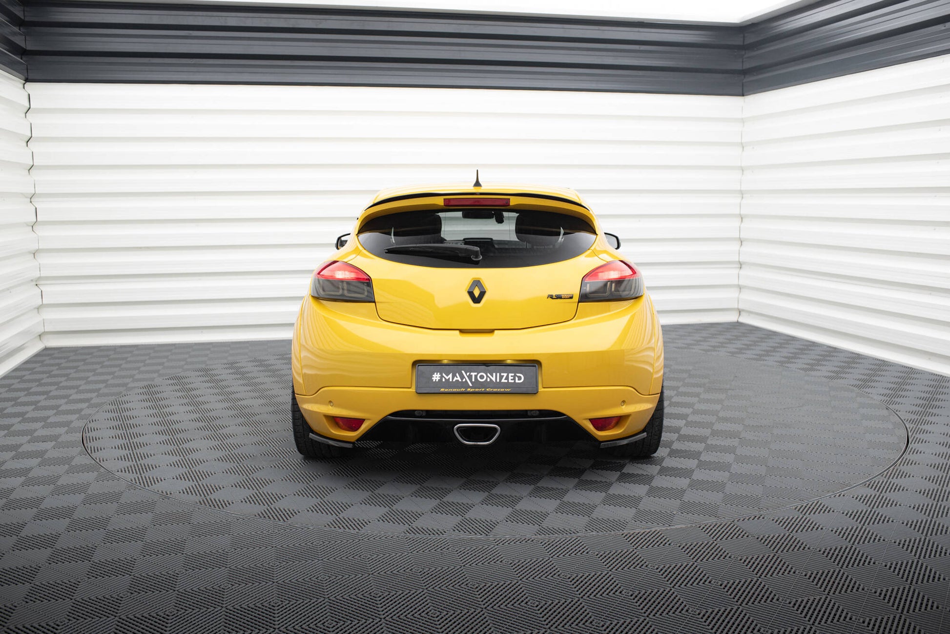 Spoiler CAP für RENAULT MEGANE MK3 RS Trophy / RS Cup schwarz Hochglanz