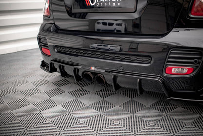 Diffusor Heck Ansatz für Mini Cooper John Cooper Works R56 schwarz Hochglanz