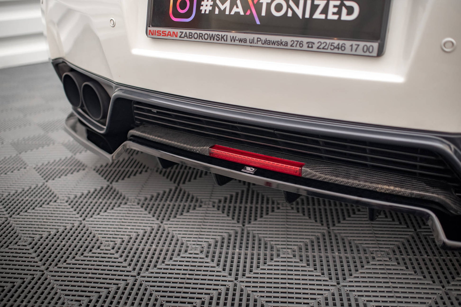 Heckansatz + Flaps Nissan GTR R35 Facelift
