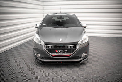 Front Ansatz V.1 für Peugeot 208 GTi Mk1 schwarz Hochglanz