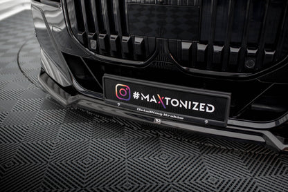 Front Ansatz V.3 für BMW 7 M-Paket / M760e / i7 M-Paket G70   schwarz Hochglanz
