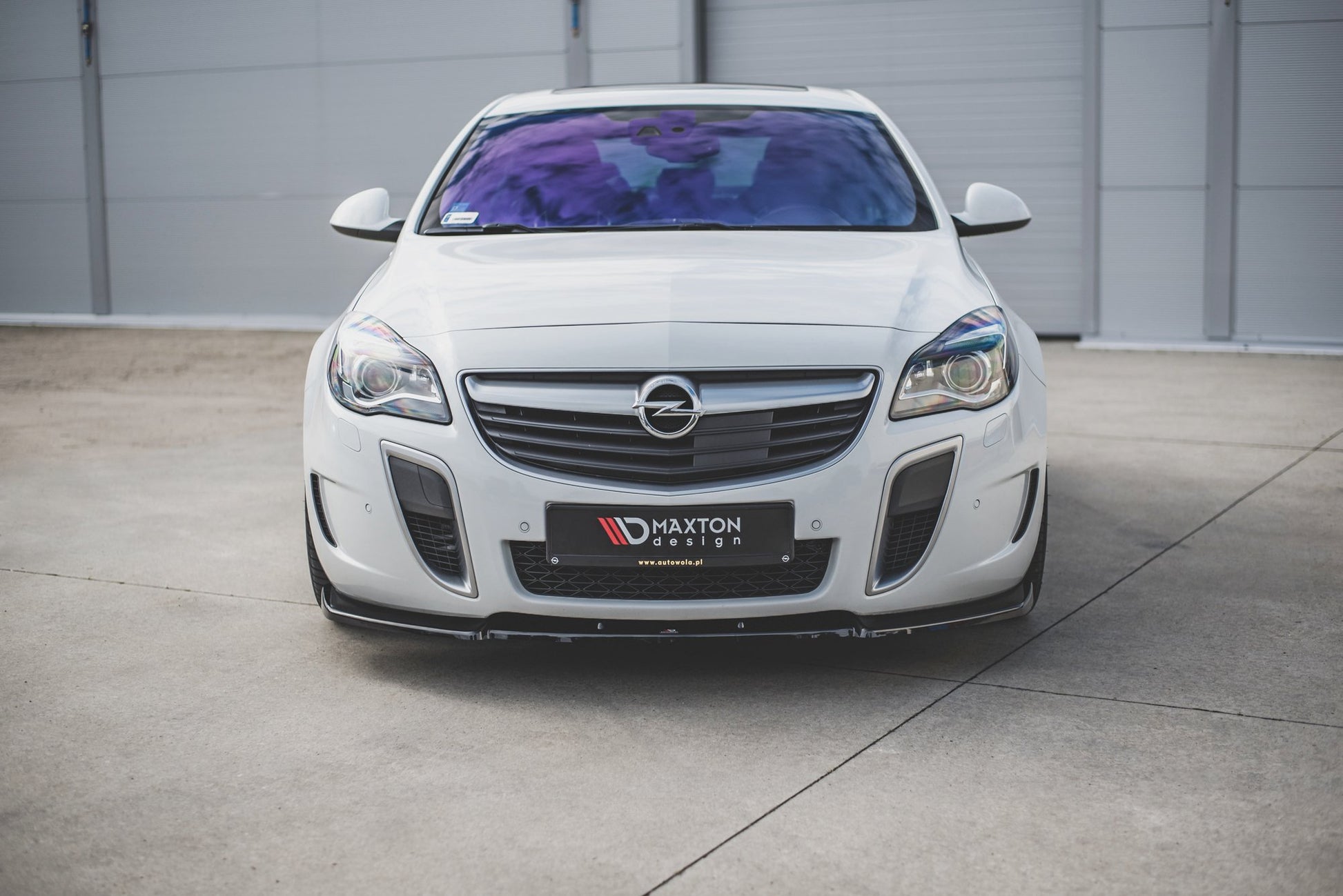 Front Ansatz V.1 für Opel Insignia Mk. 1 OPC Facelift schwarz Hochglanz