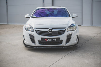 Front Ansatz V.1 für Opel Insignia Mk. 1 OPC Facelift schwarz Hochglanz