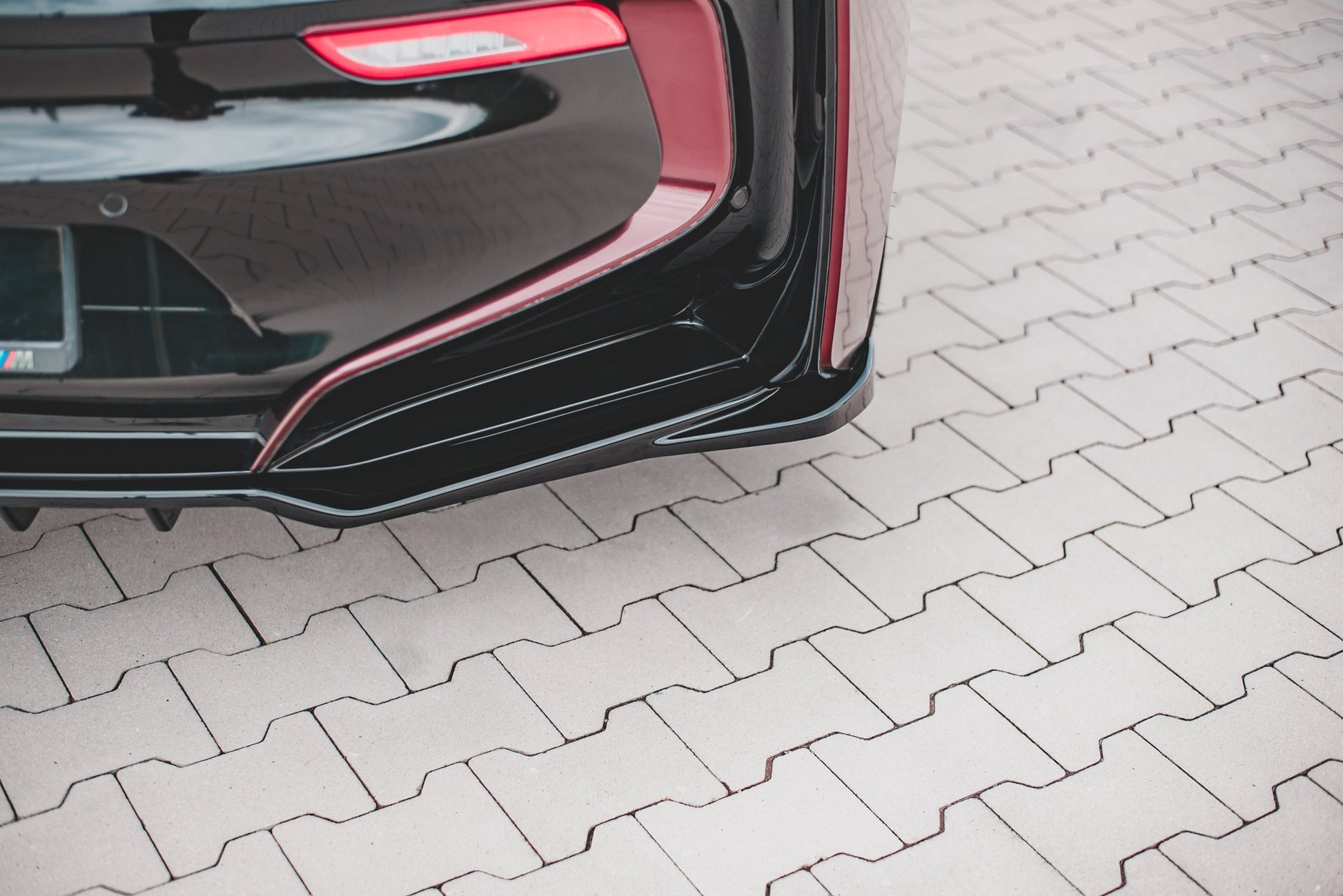 Mittlerer Diffusor Heck Ansatz DTM Look für BMW i8 Carbon Look