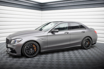 Street Pro Seitenschweller Ansatz für Mercedes-AMG C63 Limousine / Kombi W205 Facelift