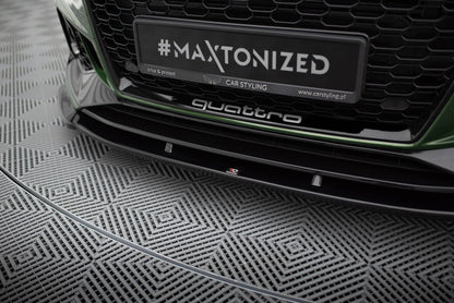 Front Ansatz V.1 für Audi RS4 B9 schwarz Hochglanz