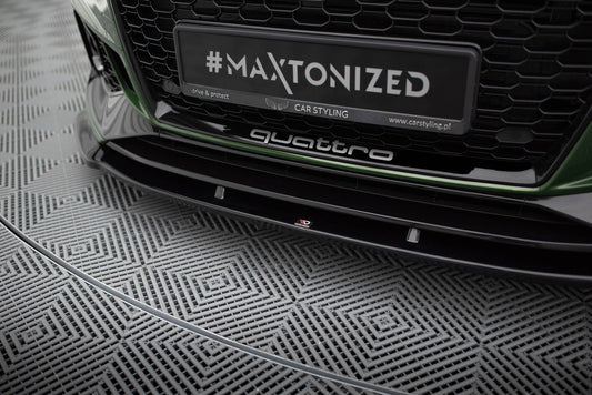 Front Ansatz V.1 für Audi RS4 B9 schwarz Hochglanz