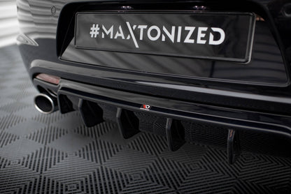 Diffusor Heck Ansatz V.2 für VW Scirocco R Mk3 schwarz Hochglanz