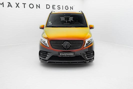 Front Ansatz V.6 für Mercedes-Benz V-Klasse AMG-Line W447 Facelift schwarz Hochglanz