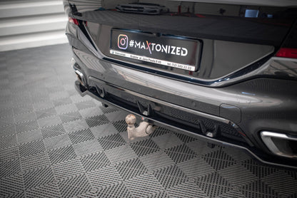 Mittlerer Cup Diffusor DTM Look Heck Ansatz für V.3 BMW X6 M-Paket G06 schwarz Hochglanz