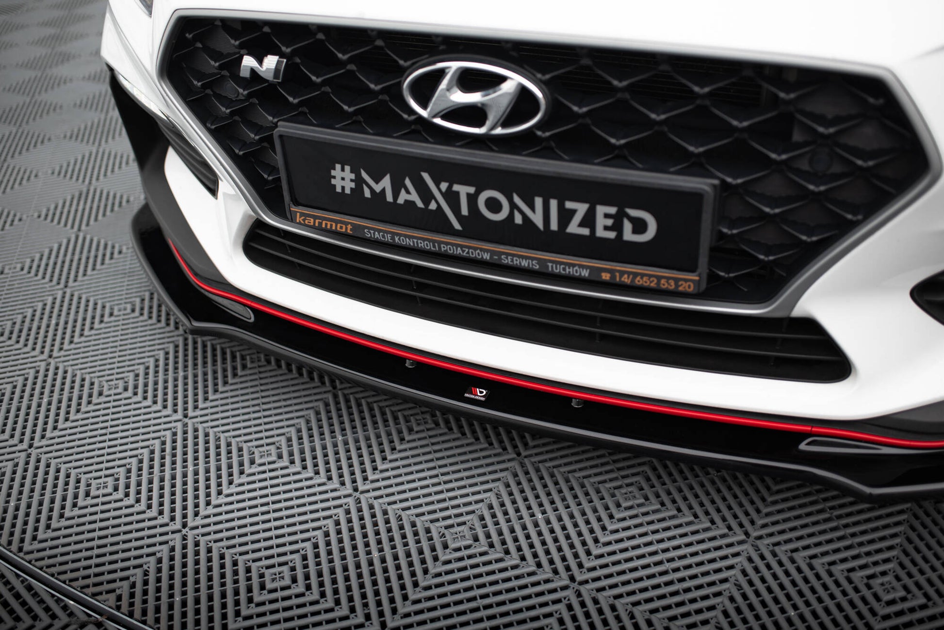 Front Ansatz V.3 für Hyundai I30 N Mk3 Hatchback/ Fastback schwarz Hochglanz