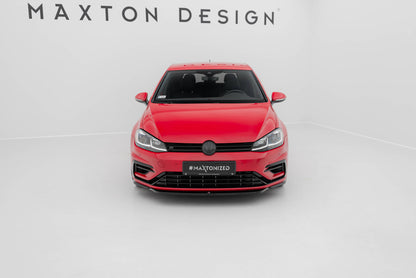 Front Ansatz V.5 für VW Golf R / R-Line Mk7 Facelift schwarz Hochglanz