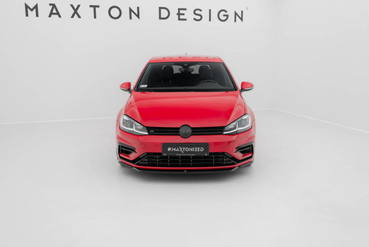 Front Ansatz V.5 für VW Golf R / R-Line Mk7 Facelift schwarz Hochglanz
