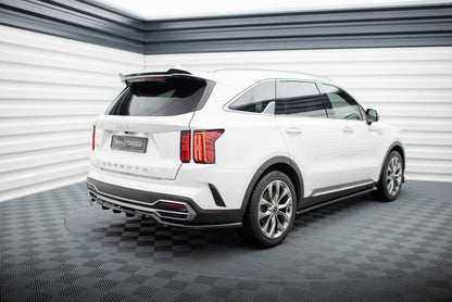 Mittlerer Cup Diffusor DTM Look Heck Ansatz für Kia Sorento Mk4 schwarz Hochglanz
