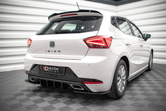 Diffusor Heck Ansatz für Seat Ibiza FR/ Standard Mk5 schwarz Hochglanz
