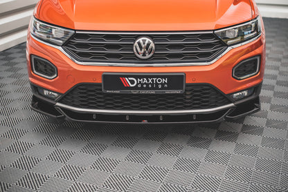 Front Ansatz V.1 für VW T-Roc Mk1 schwarz Hochglanz