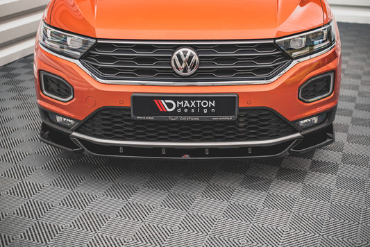 Front Ansatz V.1 für VW T-Roc Mk1 schwarz Hochglanz