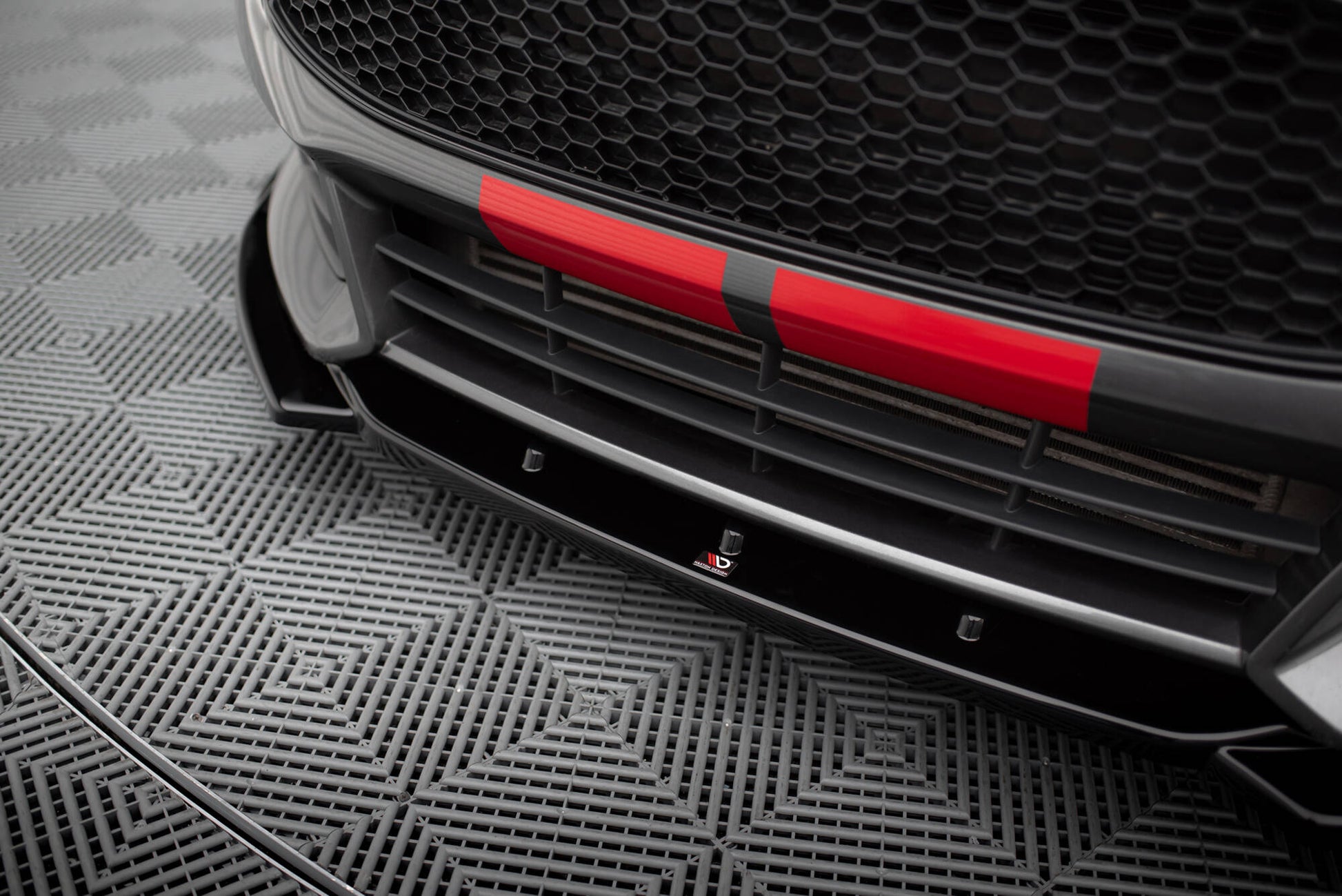 Front Ansatz V.5 für Ford Focus ST Mk3 Facelift schwarz Hochglanz