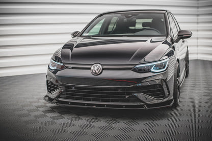 Front Ansatz V.2 für VW Golf R Mk8 schwarz Hochglanz