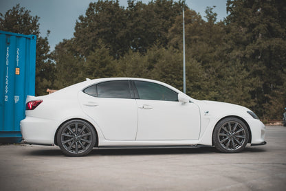 Seitenschweller Ansatz für Lexus IS F Mk2 schwarz Hochglanz