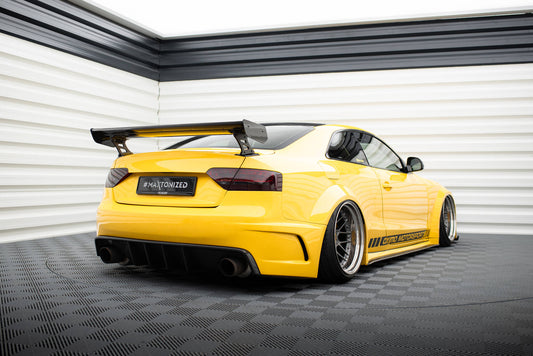 Carbon Spoiler With External Brackets Uprights  Audi A5 Coupe 8T