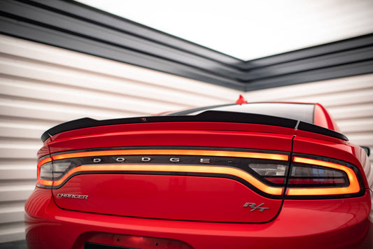 Spoiler CAP für Paket Dodge Charger RT Mk7 Facelift schwarz Hochglanz