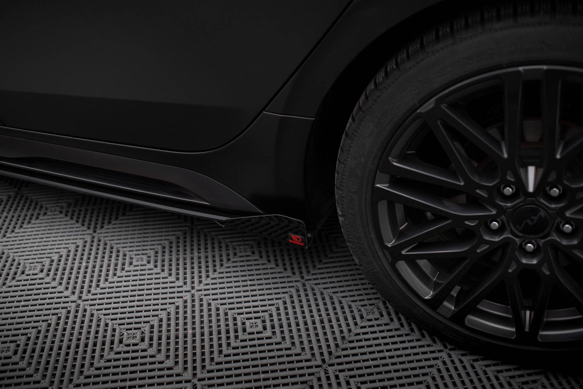 Street Pro Seitenschweller Ansatz für + Flaps Kia Proceed GT / GT-Line Mk1 Facelift / Ceed GT Mk3 Facelift  schwarz Hochglanz