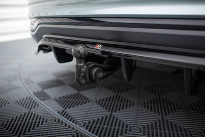 Mittlerer Cup Diffusor DTM Look Heck Ansatz für Audi A6 Allroad C8 schwarz Hochglanz
