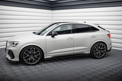 Seitenschweller Ansatz V.2 für Audi Q3 S-Line / RSQ3 F3 schwarz Hochglanz