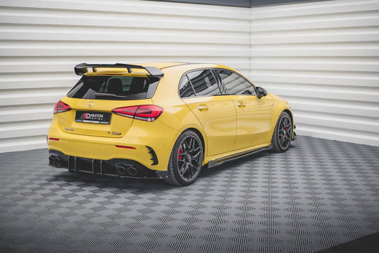 Heck Ansatz Flaps Diffusor V.2 + Flaps für Mercedes-AMG A 45 S Aero Pack W177