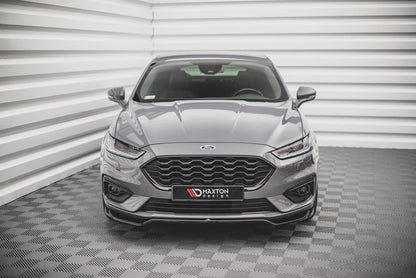 Front Ansatz V.1 für Ford Mondeo ST-Line Mk5 Facelift schwarz Hochglanz