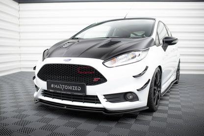 Front Ansatz V.3 für Ford Fiesta ST Mk7 FL schwarz Hochglanz
