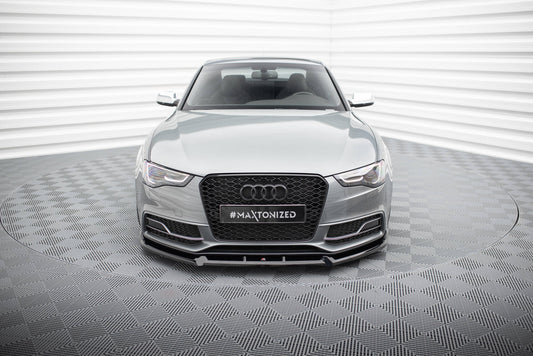 Front Ansatz V.3 für Audi S5 / A5 S-Line Coupe / Sportback 8T Facelift schwarz Hochglanz