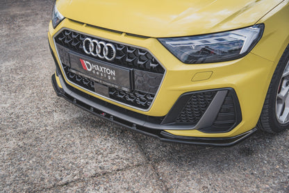Front Ansatz V.1 für Audi A1 S-Line GB schwarz Hochglanz