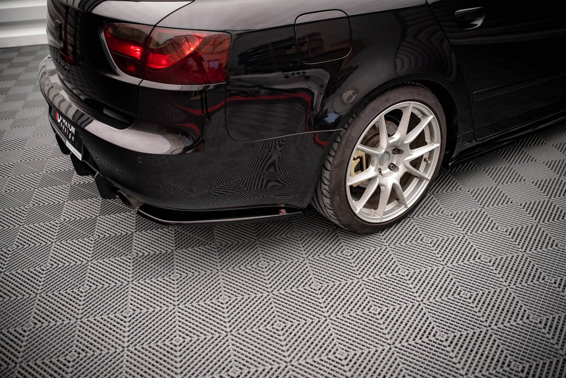 Heck Ansatz Flaps Diffusor für Seat Exeo Carbon Look