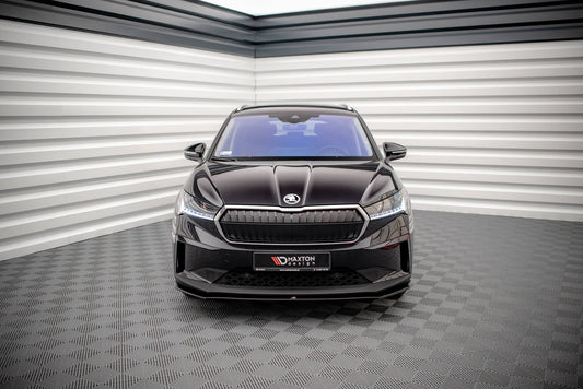 Front Ansatz V.1 für Skoda Enyaq iV schwarz Hochglanz