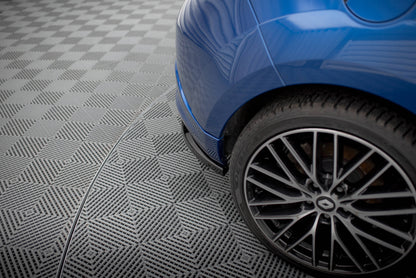 Mittlerer Cup Diffusor DTM Look Heck Ansatz für Renault Megane RS Mk3 schwarz Hochglanz
