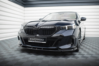 Front Ansatz V.1 für BMW 5er / i5 M-Paket G60 schwarz Hochglanz