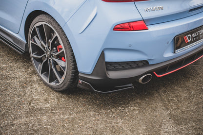 Heck Ansatz Flaps Diffusor V.3 für Hyundai I30 N Mk3 Hatchback schwarz Hochglanz