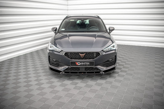 Front Ansatz V.1 für Cupra Leon Mk1 schwarz Hochglanz