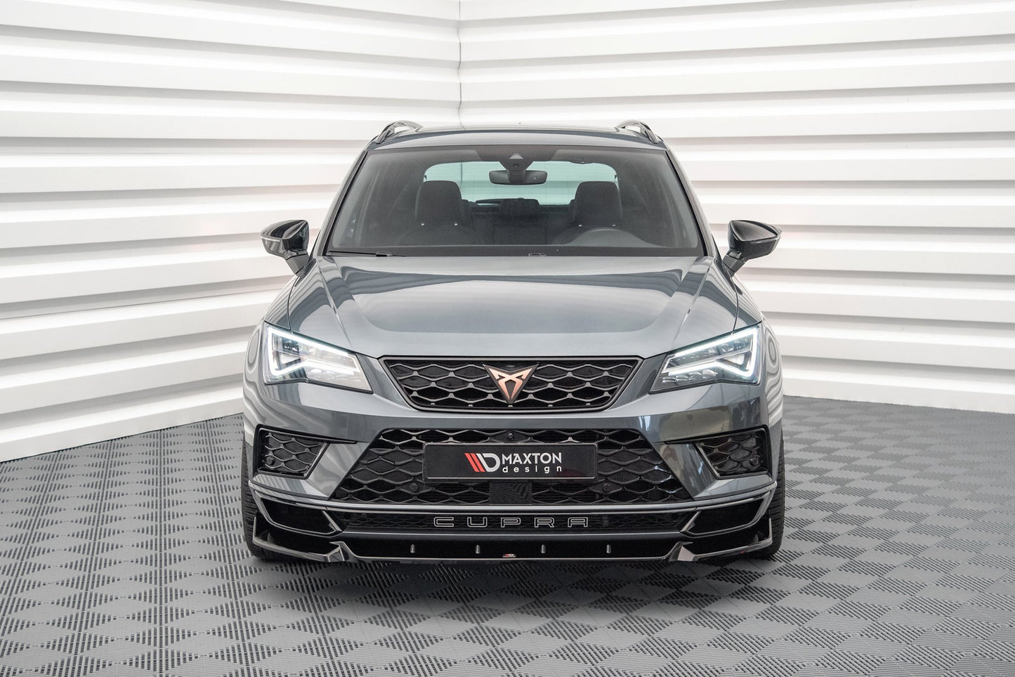 Front Ansatz V.1 für Cupra Ateca Mk1 schwarz Hochglanz
