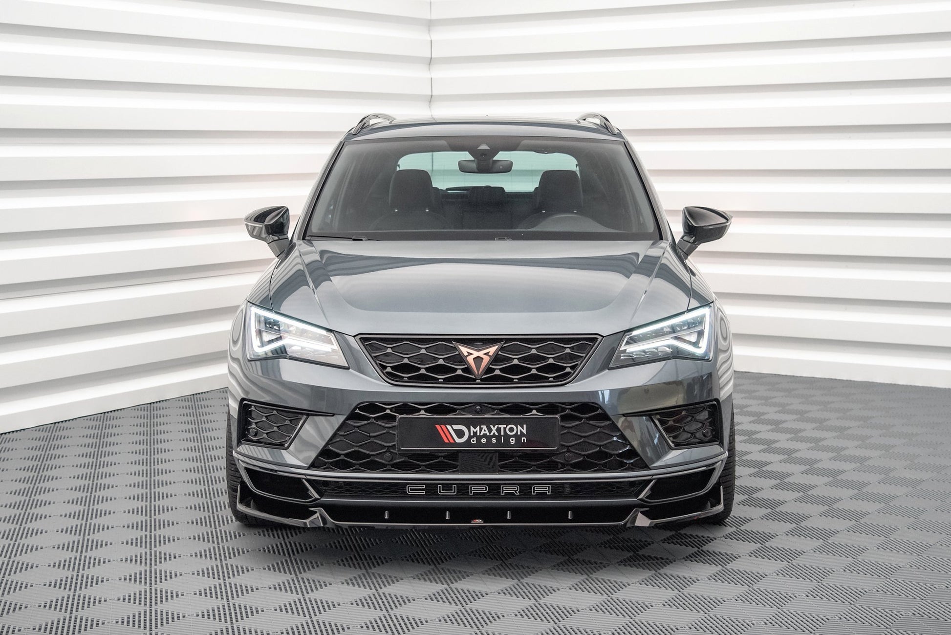 Front Ansatz V.1 für Cupra Ateca Mk1 schwarz Hochglanz