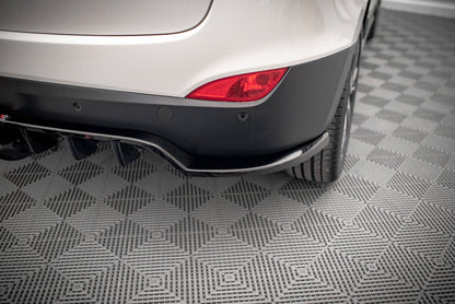 Mittlerer Cup Diffusor DTM Look Heck Ansatz für Hyundai ix35 Mk1 schwarz Hochglanz