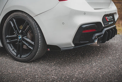 Street Pro Heck Ansatz Flaps Diffusor V.3 + Flaps für BMW 1er M140i  schwarz Hochglanz