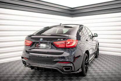 Spoiler CAP 3D für V.1 BMW X6 F16 M-Paket / X6 M F86 schwarz Hochglanz