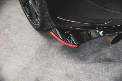 Heck Ansatz Flaps Diffusor für VW Golf 7 GTI TCR schwarz Hochglanz