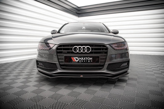 Front Ansatz V.4 für Audi A4 S-Line / S4 B8 Facelift schwarz Hochglanz