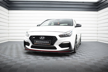 Front Splitter V.2 Hyundai I30 N Mk3 Hatchback / Fastback schwarz Hochglanz