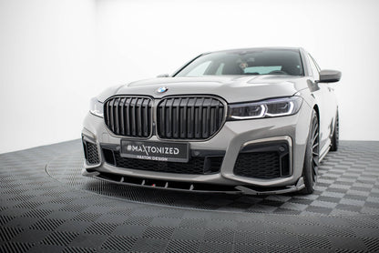 Front Ansatz V.5 für BMW 7 M-Paket G11 / G12 Facelift schwarz Hochglanz