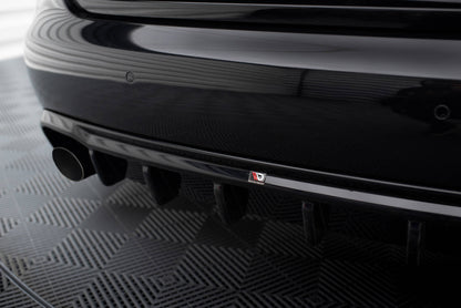 Diffusor Heck Ansatz für Audi A4 B8 (Einzelauspuff li. re.)